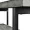 Alaterre Furniture Pomona Metal and Wood Bench, Slate Gray AMBA03SG - alternate 6